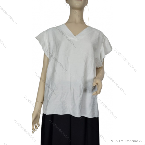 Tunika košeľová 3/4 dlhý rukáv dámska (M/L ONE SIZE) TALIANSKA MODA IM324GRETA/DU -   biela -   M / L