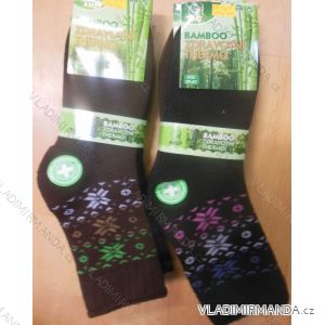 Ponožky teplé dámske zdravotné thermo bambusové (35-42) AMZF PB5410
