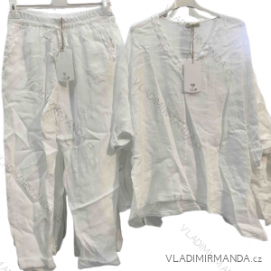 Súprava letná tunika a nohavice dámska nadrozmer (50-58) TALIANSKA MÓDA IMWEC24021