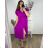 Šaty dlhé letné krátky rukáv dámske (S/M/L/XL ONE SIZE) TALIANSKA MODA IMD24042/DR