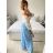Nohavice dlhé oversize dámske (S/M/L ONE SIZE) TALIANSKA MODA IM32419112/DU -   svetlo modrá -   M / L