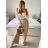 Nohavice dlhé oversize dámske (S/M/L ONE SIZE) TALIANSKA MODA IM32419112/DU -   svetlo modrá -   M / L