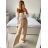 Nohavice dlhé oversize dámske (S/M/L ONE SIZE) TALIANSKA MODA IM32419112/DU -   svetlo modrá -   M / L