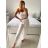 Nohavice harémky letné dlhé dámske (S/M ONE SIZE) TALIANSKA MÓDA IMM239535UN/DU tmavě modrá