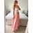 Sukňa dlhá dámska (S/M ONE SIZE) TALIANSKA MODA IM323026/DUR S/M béžová