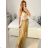 Sukňa dlhá dámska (S/M ONE SIZE) TALIANSKA MODA IM323026/DUR S/M béžová
