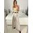 Nohavice dlhé oversize elegantné s opaskom dámske (S/M/L ONE SIZE) TALIANSKA MODA IM3244008/DU -   čierna
 -   M / L