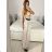 Nohavice dlhé oversize elegantné s opaskom dámske (S/M/L ONE SIZE) TALIANSKA MODA IM3244008/DU -   čierna
 -   M / L