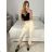 Nohavice elegantné dlhé dámske (S/M ONE SIZE) TALIANSKA MÓDA IMPLI241703