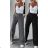 Nohavice dlhé elegantné dámske (S-XL) TALIANSKA MÓDA IMWAA24057