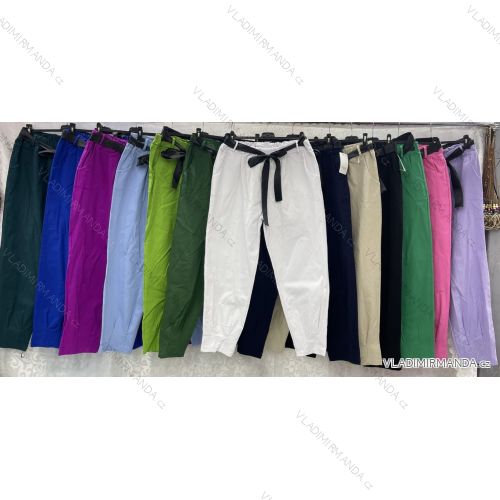 Nohavice dlhé dámske nadrozmer (3XL/4XL ONE SIZE) TALIANSKA MÓDA IMWQ24153