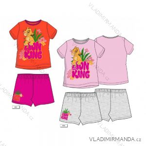 Súprava letné kraťasy a tričko krátky rukáv leví kráľ detská dievčenské (98-116) SETINO EX2047