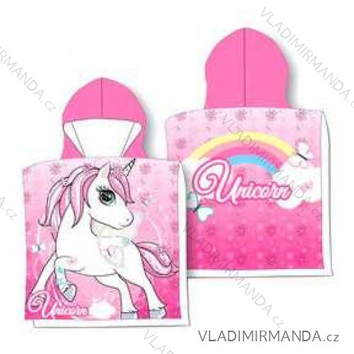 Pončo unicorn detské dievčenské (55x110 cm) SETINO UNI24-2020CG