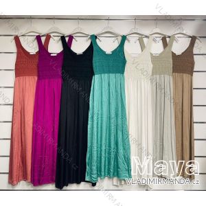 Šaty dlhé letné na ramienka dámske (S/M ONE SIZE) TALIANSKA MÓDA IMWMY24086