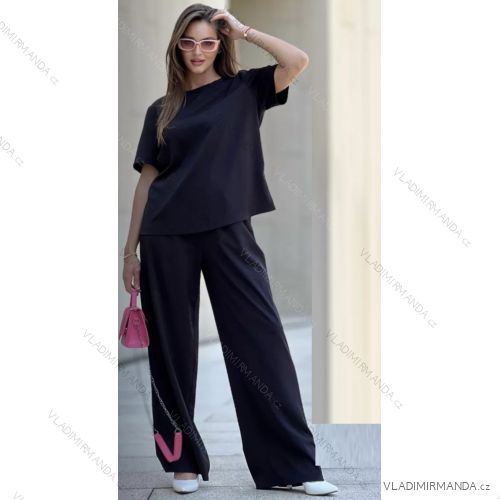 Súprava tričko a nohavice dámska nadrozmer (XL/2XL ONE SIZE) TALIANSKA MÓDA IMWAD24100