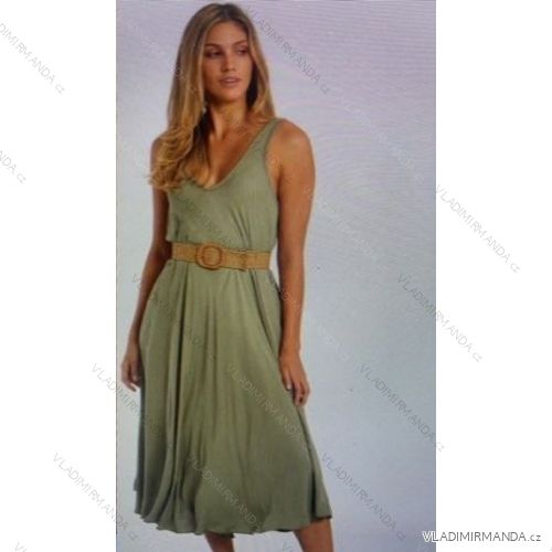 Šaty dlhé letné na ramienka dámske (S/M/L ONE SIZE) TALIANSKA MÓDA IMWCA2418011