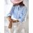 Košeľa dlhý rukáv dámska (S/M/L ONE SIZE) TALIANSKA MÓDA  IMWBH24050