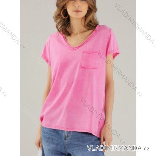 Tunika krátky rukáv dámska (S/M/L ONE SIZE) TALIANSKA MÓDA IMWBH24051