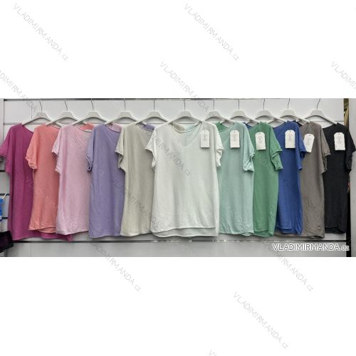 Tunika krátky rukáv dámska (S/M/L ONE SIZE) TALIANSKA MÓDA IMWBH24064