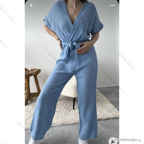 Overal dlhý krátky rukáv mušelín dámske (S/M/L ONE SIZE) TALIANSKA MÓDA IMWCN24004