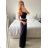 Nohavice dlhé s opaskom dámske (S/M/L ONE SIZE) TALIANSKA MÓDA IMWD24001