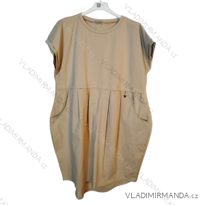 Šaty letné krátky rukáv dámske nadrozmer (50/52) TALIANSKA MÓDA IMWEC24047