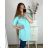 Tunika prodloužená 3/4 rukáv dámská nadrozměr (2XL/3XL/4XL ONE SIZE) TALIANSKA MóDA IM324SUMER/DUR tm. mintová 2XL/3XL