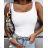 Tielko na ramienka dámske (S/M ONE SIZE) TALIANSKA MÓDA IMD24086 biela S / M