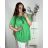 Tunika krátky rukáv dámska nadrozmer (3XL/4XL ONE SIZE) TALIANSKA MÓDA IMWQ24086