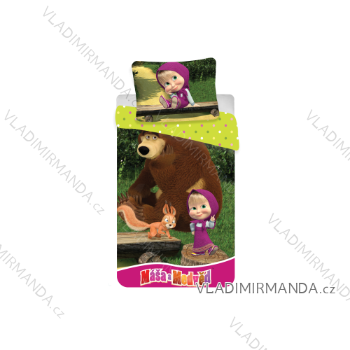 Obliečky masha and bear mäsa a medveď detské Divic (140 * 200) JF MASAMEDVED01
