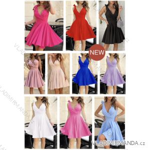 Šaty letné elegantné na ramienka dámske (S/M ONE SIZE) TALIANSKA MÓDA IMWB24046