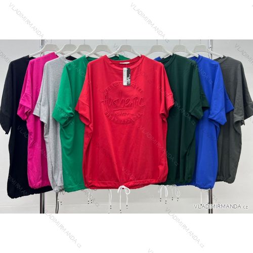 Tunika krátky rukáv dámska (56/58 ONE SIZE) TALIANSKA MÓDA IM424345