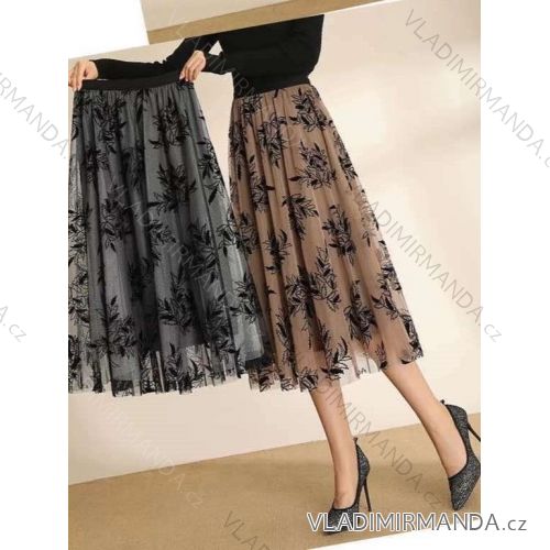 Sukňa dlhá dámska (S/M/L ONE SIZE) TALIANSKA MÓDA IMWBS24173
