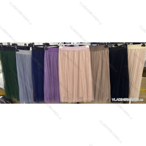 Sukňa středně dlhá dámska (S/M/L ONE SIZE) TALIANSKA MÓDA IMWBS24175