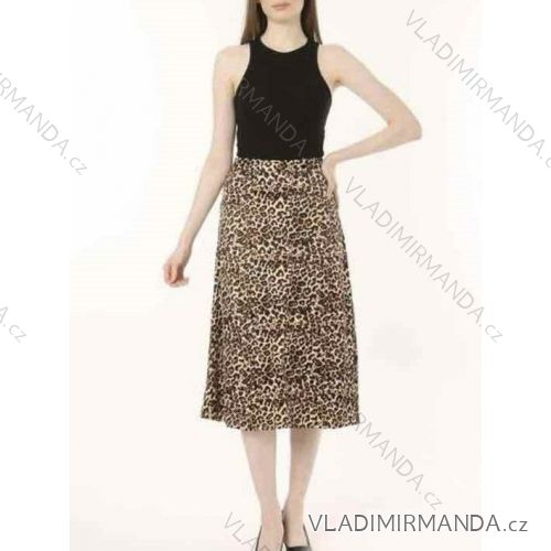 Sukňa stredne dlhá dámska (S/M ONE SIZE) TALIANSKA MÓDA IWBB24222