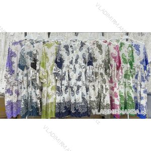 Šaty letné 3/4 dlouhý rukáv dámske (S/M/L ONE SIZE) TALIANSKA MÓDA IMWBS24264