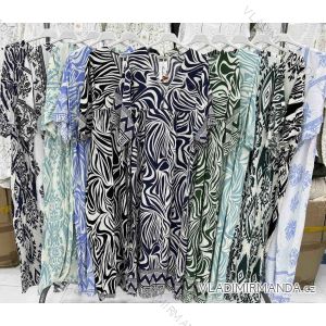 Šaty letné krátky rukáv dámske (S/M/L ONE SIZE) TALIANSKA MÓDA IMWBS24269
