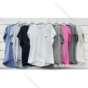 Tunika krátky rukáv dámska (S/M/L ONE SIZE) TALIANSKA MÓDA IMWCP24190
