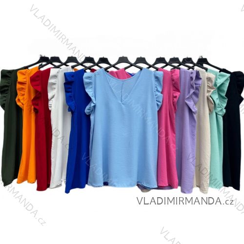 Tunika krátky rukáv dámska nadrozmer (56/58 ONE SIZE) TALIANSKA MÓDA IMWT24068