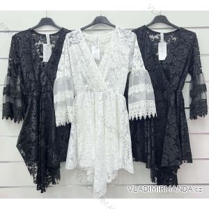 Šaty krajkové letný dlhý rukáv dámske (S/M/L ONE SIZE) TALIANSKA MÓDA IMWCP24210