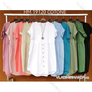 Šaty letné krátky rukáv dámske (S/M/L ONE SIZE) TALIANSKA MÓDA IMWCA24HM19120