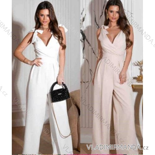 Overal dlhý elegantný na ramienka dámsky (S/M ONE SIZE) TALIANSKA MÓDA IMWD24385