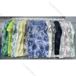 Šaty bavlnené klasik krátky rukáv dámske (S/M/L ONE SIZE) TALIANSKA MÓDA IMWGL24015
