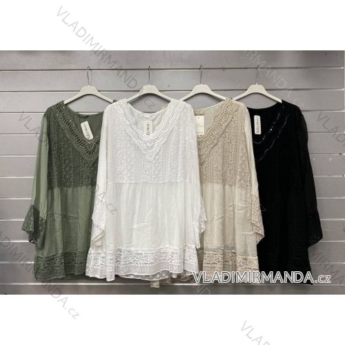 Tunika dlhý rukáv rukáv dámska (42/44/46 ONE SIZE) TALIANSKA MÓDA IMWGS24407