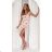Šaty letné na ramienka elegantný dámske kvet (S/M ONE SIZE) TALIANSKA MÓDA IMWAS24416