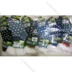 Ponožky zateplené bavlnou bambusové termo zdravotné detské a dorast unisex (27-38) PESAIL MC301
