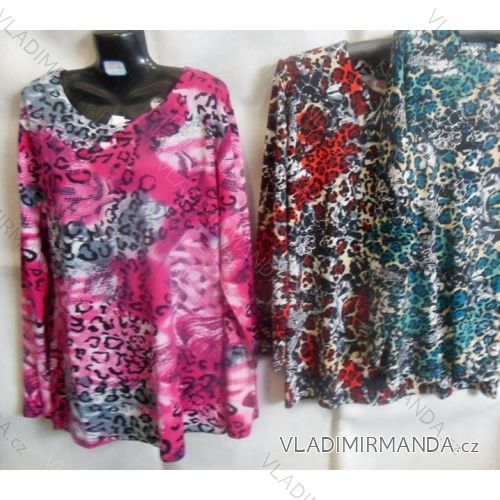Tričko dlhé teplé nadrozmerné dámske (xl-3XL) HUAGE HG1549-2