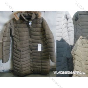 Bunda kabát zimná s kapucňou dámsky nadrozmerný (l-3XL) Hauge BY1505
