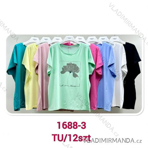 Tričko krátky rukáv dámske (S/M ONE SIZE) TALIANSKA MÓDA EVERY DAY NEV24001