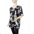 Tunika krátky rukáv dámska nadrozmer (XL-5XL) POĽSKÁ MODA PME24DITA/DU -   čierna
 -   5XL